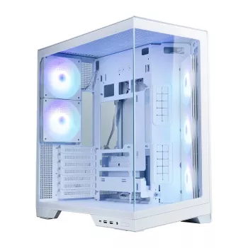 Zalman D50 ATX Mid-Tower PC-chassi, 3x 120 mm fläktar, vit