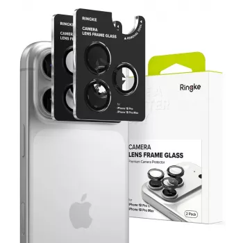 RINGKE KAMERASKYDD CAMERA FRAME PROTECTOR 2-PACK IPHONE 18 PRO / PRO MAX SVART