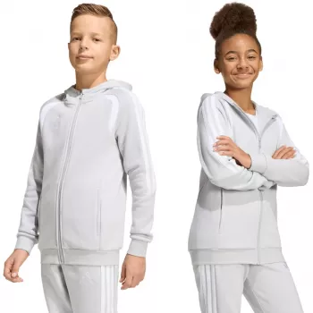 adidas Tiro 26 League Sweat Full Zip Hoodie barn sweatshirt grå KF3323 152cm