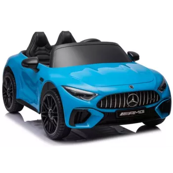 Batteridriven bil Mercedes AMG SL63 blå lackerad