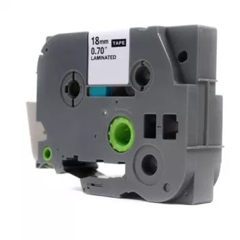 Brother TZ241 18 mm x 8 m svart/vit kompatibelt band