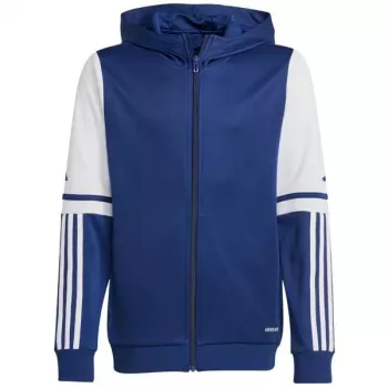 adidas Squadra 25 hoodie barn sweatshirt marinblå och vit JD4800 128cm
