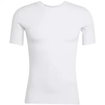 Herr adidas Techfit kortärmad T-shirt vit JP4675 M