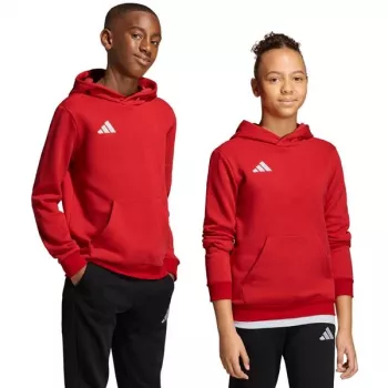 Barn hoodie adidas Entrada 26 Hoody röd JZ6568 128cm