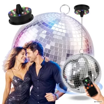 LIGHT4ME MBM 40 IR discokula speglad silver
