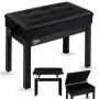 V-TONE PB2 BK pianobänk för keyboard, svart, konstläder