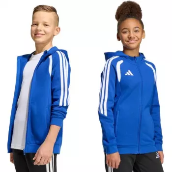adidas Tiro 26 League Sweat Full Zip Hoodie barn sweatshirt blå KF9102 164cm