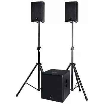 ACT SOL8SISAS Solton ACT SAT aktivt 2.1 PA-system 1000W RMS med 15 inch subwoofer och 8 inch satelliter