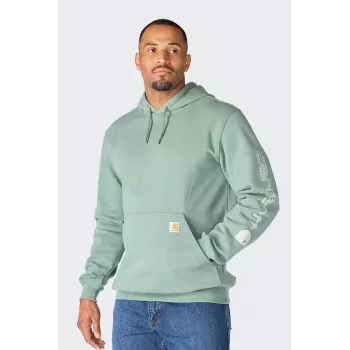 Carhartt Iconic K288 Logo-huvtröja GREEN SLATE