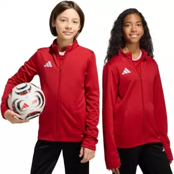 Barnblus adidas Entrada 26 Track röd JZ6612 128cm