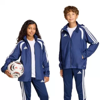 adidas Tiro 26 League Windbreaker barnvindjacka marinblå JY9725 140cm