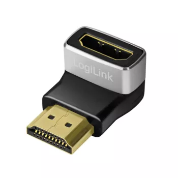 LogiLink AH0005A 8K HDMI-adapter 90° kontakt till uttag 48 Gbps svart