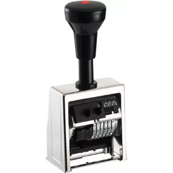 REINER SCT B6 automatisk numreringsmaskin, 6-siffrig, 5,5 mm, högglansförkromad metall