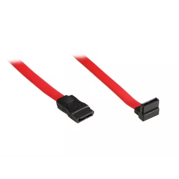 EXSYS SATA III datakabel med vinklad kontakt, 0,5 m, röd EX-K3605