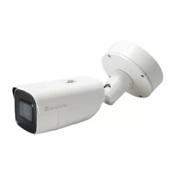 LevelOne FCS-5212 6MP utomhus bullet IP-kamera med motoriserat varifokalobjektiv, H.265, IR-nattseende, PoE, IP66, IK10