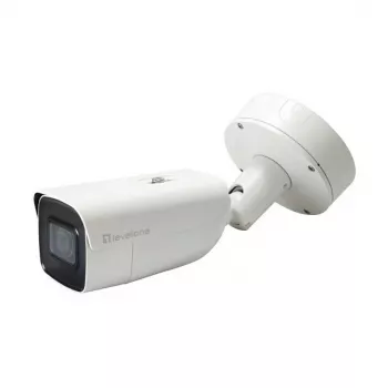 LevelOne FCS-5095 8MP utomhus bullet IP-kamera med IR, PoE, IK10