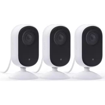Arlo Essential 3 2K pan-tilt-zoom inomhusövervakningskamera (2-pack, vit)