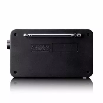 Lenco PDR-033BK portabel DAB+/FM-radio med Bluetooth och uppladdningsbart batteri - svart