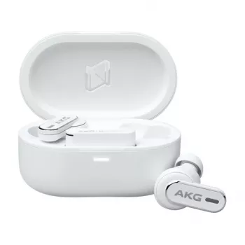 AKG N5 Hybrid trådlösa brusreducerande in-ear-hörlurar vita Bluetooth 5.3