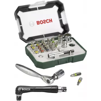 Bosch Accessories Promoline 2607017392 27-delat skruvbits-set med spår-, Phillips-, Pozidriv-, insex- och Torx-bits i förvaringsväska