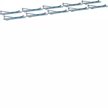 HAGER KU9S80YZ Y-anslutningskabel för KNX-buss, 1 kontakt till 2 uttag, 0,8 m, svart/blå, 10-pack