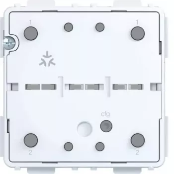 Hager Matter smart tryckknapp, infälld, 1-fack, vit WAC1010