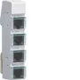 Hager LMN bussmodul, 4x RJ12-uttag, passiv, utan strömförsörjning ZZ12LMN04P