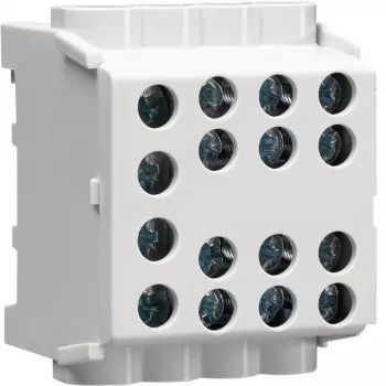 HAGER KH35L8 1-polig huvudledningsförgreningsklämma, 6-35 mm² huvudledning, 125 A, 1000 V, grå