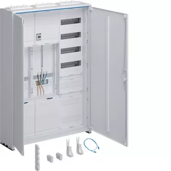 Hager universZ komplett mätarskåp 1100x800x205 mm 3-fas 2 mätarplatser APZ vit ZB333Q25ENT