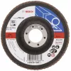 Bosch X551 standard för metall lamellslipskiva, 115 mm diameter, 22,33 mm borrning, 60 korn, zirkonkorn, konisk, 1 st 2608607350