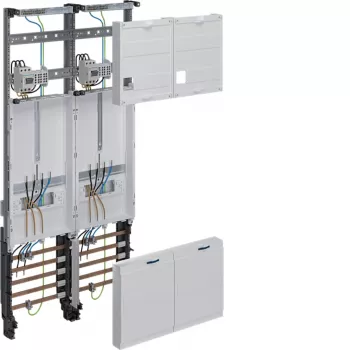 Hager ZK33Q3NT universZ komplettfält 1050x500 mm 3-punkt 2 mätarplatser 10 mm² med frånskiljningsfunktion