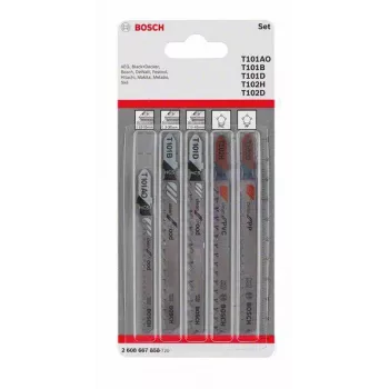Bosch sticksågbladsset trä och plast, 5 delar, T-skaft (2608667858)