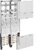 HAGER ZK3EN24 universell Z-koppling komplett mätarfält, 4 mätarplatser, BKE-I, 2 fältbredder, 1050 mm