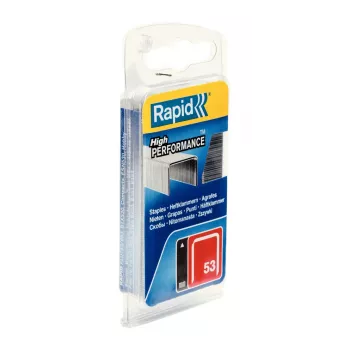 Rapid nr 53 finrådsklamrar, 12 mm skänkellängd, galvaniserat stål, 2500-pack 40109505