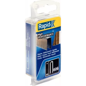 RAPID TOOLS smalklamrar typ 606, 12 mm, liten förpackning, galvaniserad ståltråd, hartsbelagd yta, 1 st 40109527