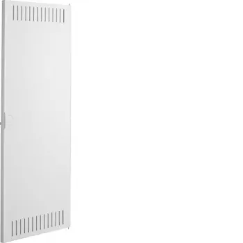 Hager Volta VDI UPV/HWV ersättningsdörr, 4-radig, med gångjärn, stål, vitlackerad, 288 mm bredd VZ126N