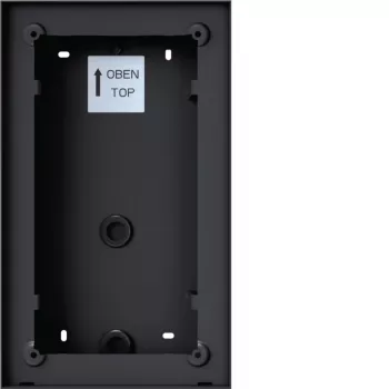 Hager REW406X utanpåliggande hus för mono-porttelefon, 1 knapp