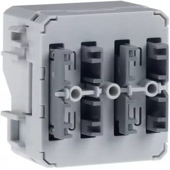 HAGER WNT302 KNX trycksensor, 1-fack, 2 brytpunkter, infälld, polarvit
