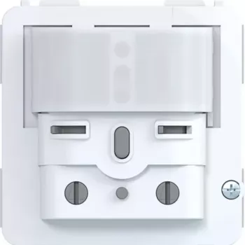 HAGER WAN1061 infälld rörelsedetektor, 1,1 m installationshöjd, PIR, 180°, vit