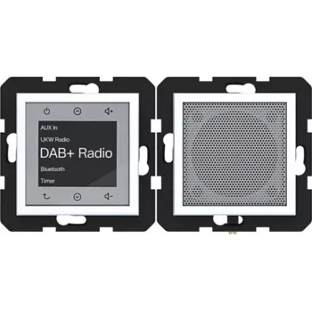 HAGER WAN6110WM Radio Touch UP DAB+ Bluetooth-högtalare infälld montering
