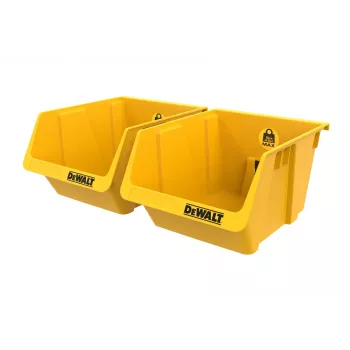 DEWALT DWST82813-1 TSTAK verktygslåda dubbelpack – 2x 14L stapelbara plastlådor, svart/gul