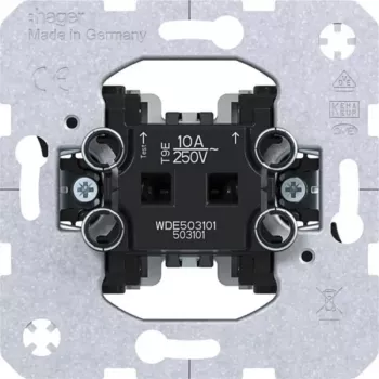 Hager WDE503101 vipptryckknappsinsats med 2 signalkontakter, 10 A, infälld