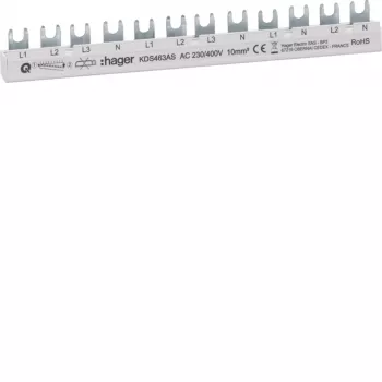 HAGER KDS463AS 3-fas 63A 12-modul QuickBusbar fasskena