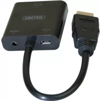 Exertis Connect 051248 VGA-till-HDMI-adapterkabel 0,15 m svart