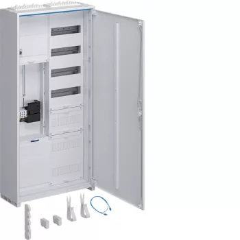 Hager komplett mätarskåp ZB325C15LS 1 mätarplats 5 fördelningsrader APZ-fält 1100mm trafikvit