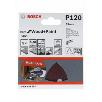 Bosch 2608621688 deltaslippapper korn 180, 93 mm, 5 st