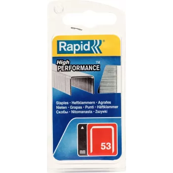 RAPID TOOLS typ 53 finrådsklammer 6 mm förzinkat stål, 1250-pack 40109502