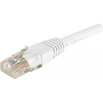 EXERTIS CONNECT CAT.6 U/UTP patchkabel, 2 m, vit, RJ45, spärrskydd 246785