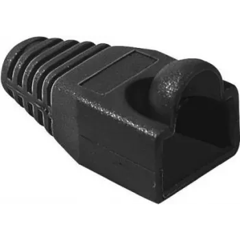 EXERTIS CONNECT RJ45-böjskydd för rund kabel, svart, 10-pack 253166