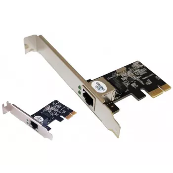 EXERTIS CONNECT 1 Gigabit PCI Express nätverkskort, standard- och low-profile 300555